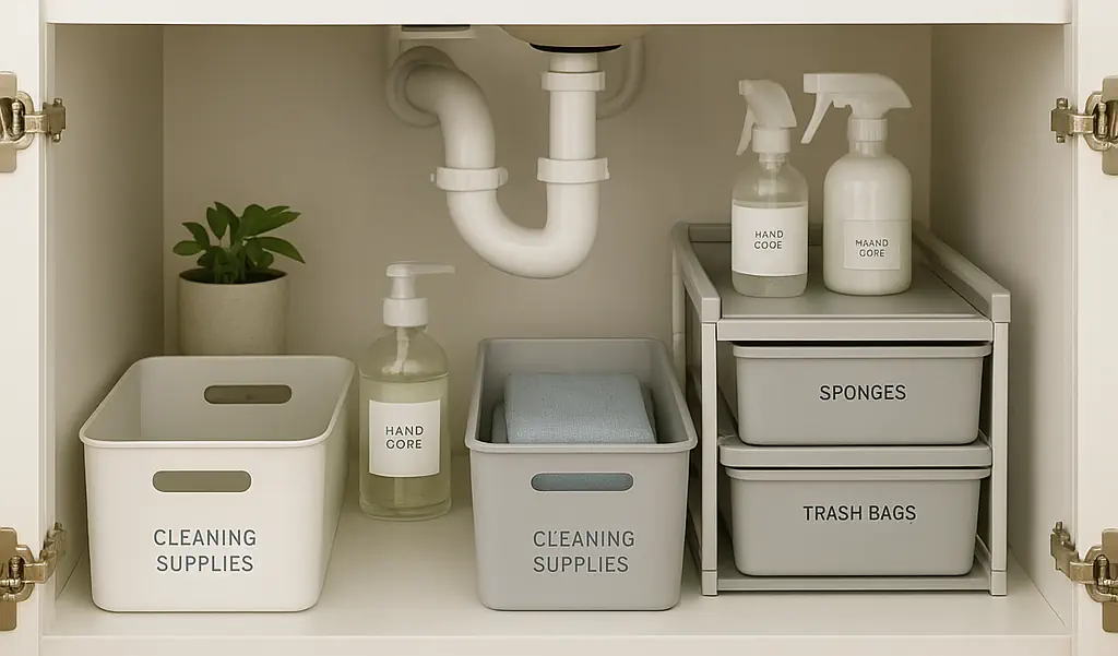 Under Sink Storage Hacks