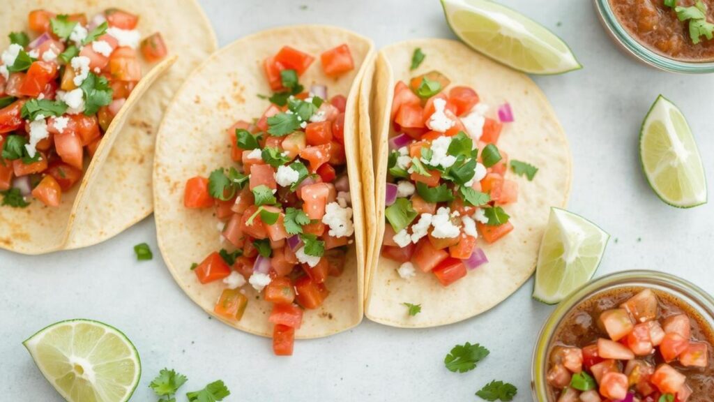 Vibrant Mexican Street Tacos with Fresh Salsa