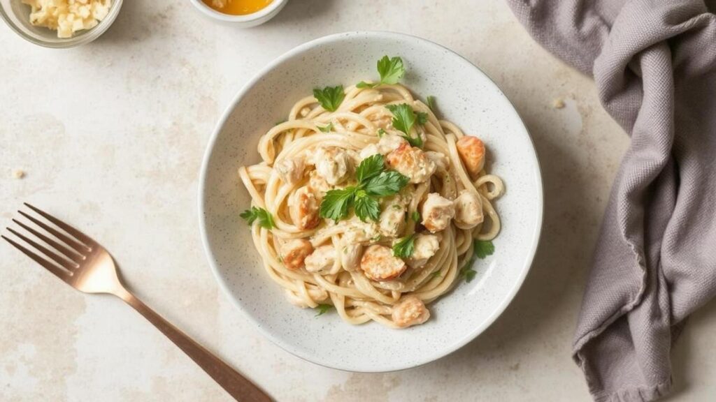 Creamy Tuscan Chicken Pasta One-Pot Wonder