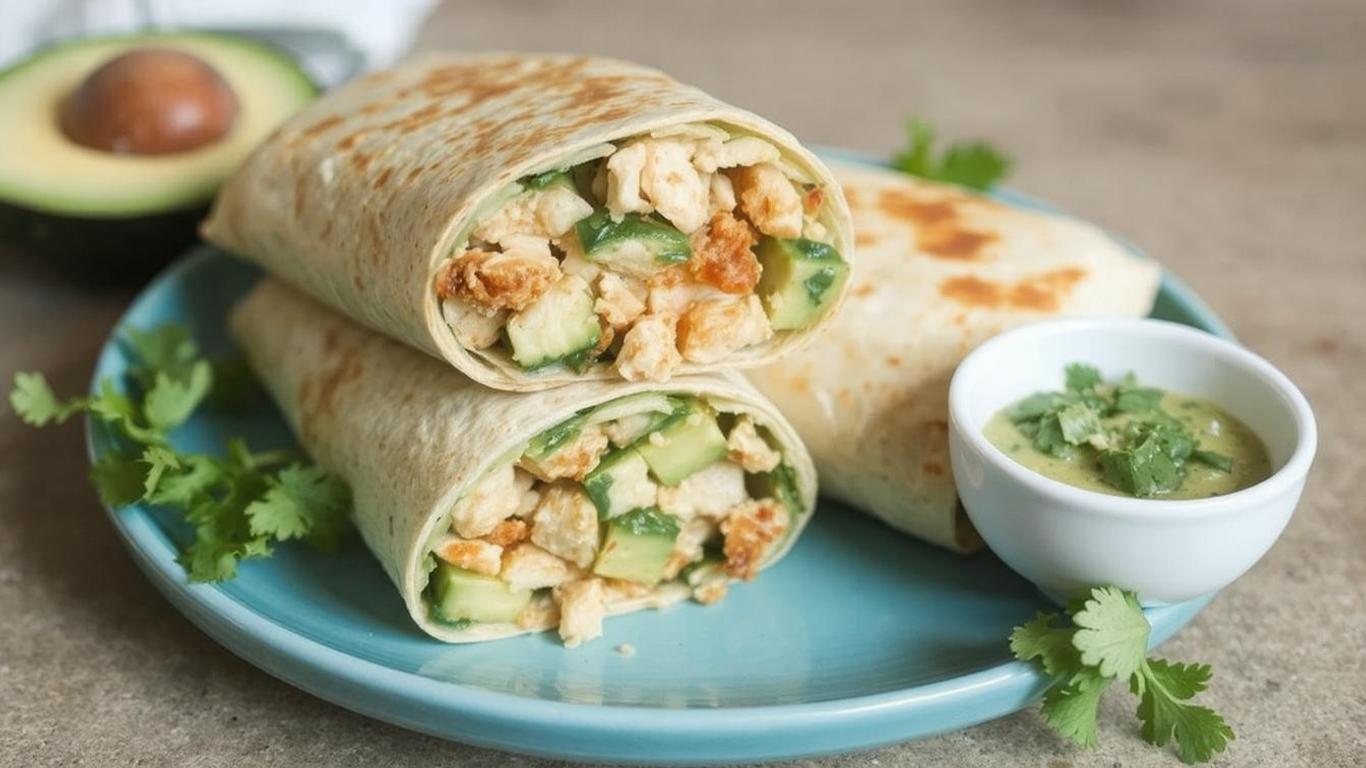 healthy-chicken-avocado-burritos