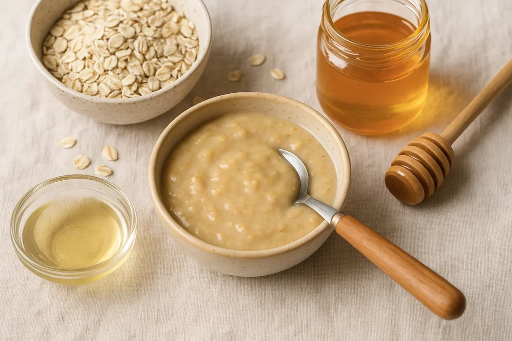 Natural Glow: DIY Honey and Oat Face Mask