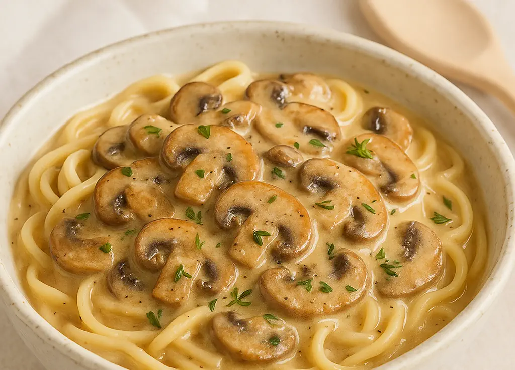 One-Pot Creamy Mushroom Stroganoff (30 Minutes)