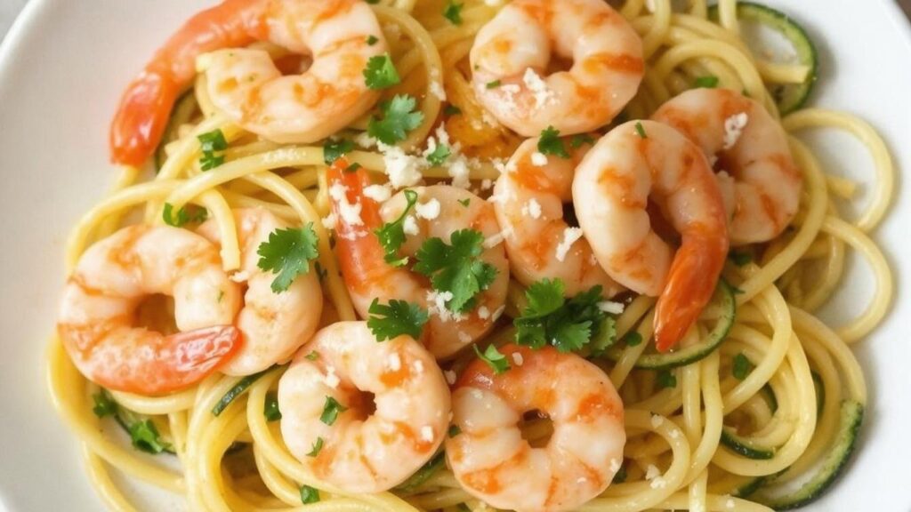 Skinny Shrimp Scampi with Zucchini Noodles