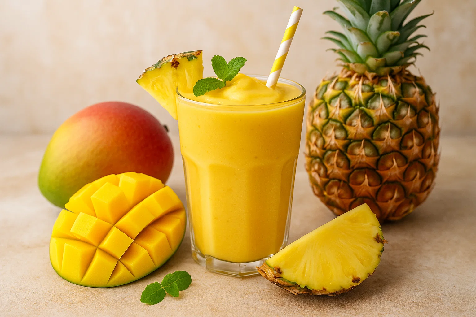 tropical-mango-pineapple-smoothie