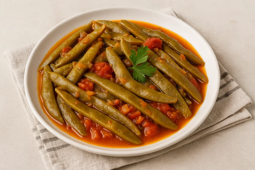 Turkish Green Beans in Olive Oil (Zeytinyağlı)