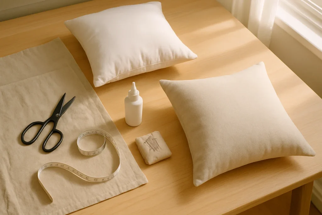 How to Make a No-Sew Pillow Cover