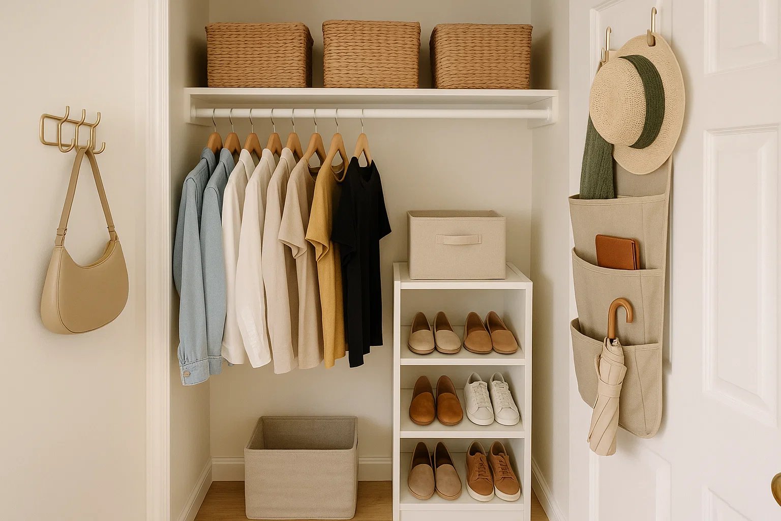 Small Closet Hacks You Need to Try no text