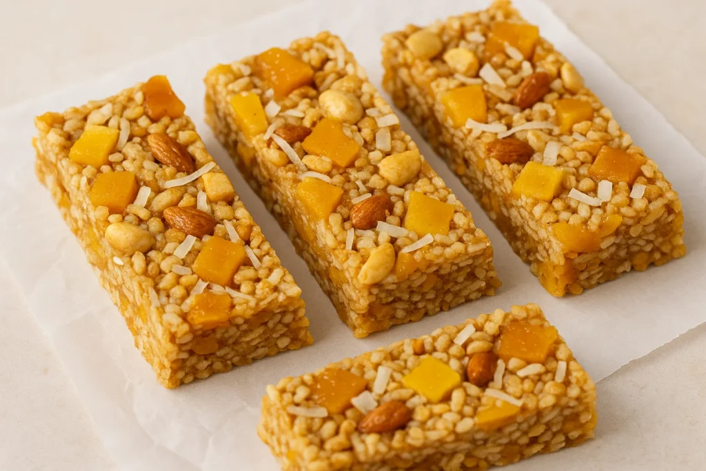 Tropical Fruit & Spice “Crunch Bars” for Snacking