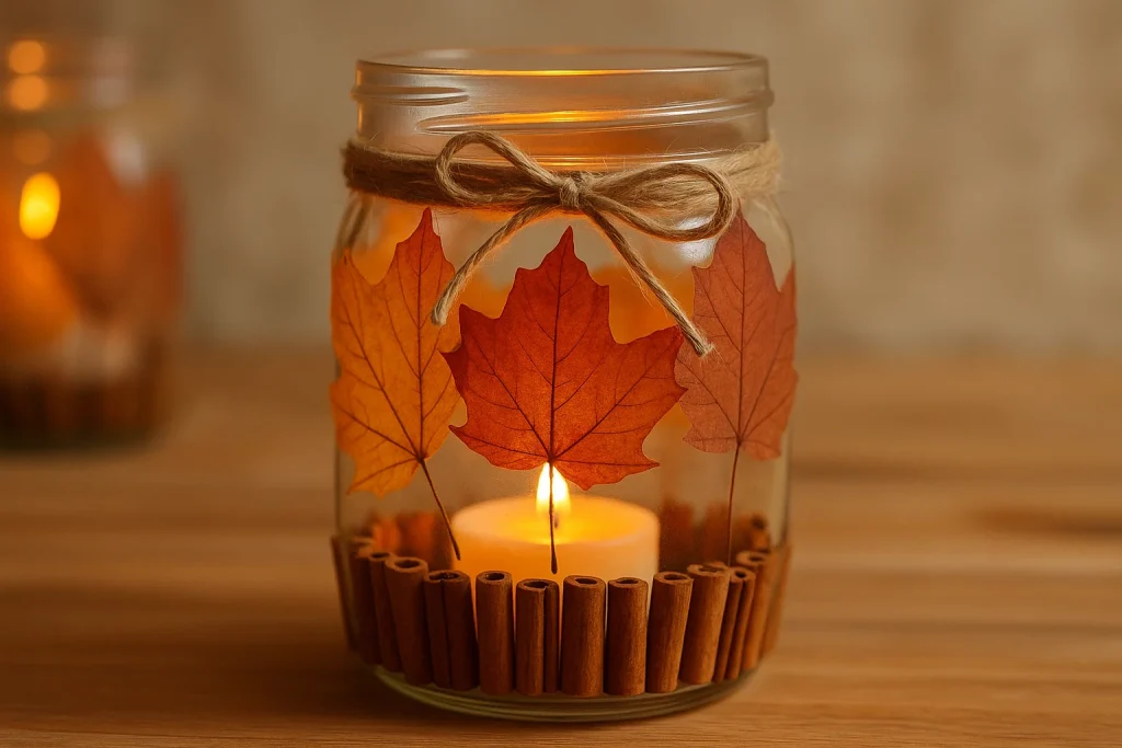 Easy DIY Fall Candle Holders