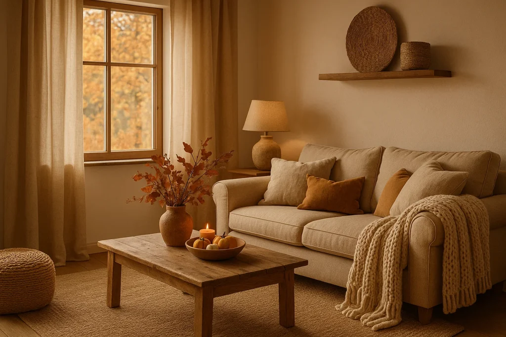 Cozy Fall Spaces with Earthy Neutrals & Natural Textures