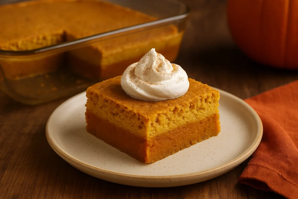 2-Ingredient Pumpkin Magic Cake