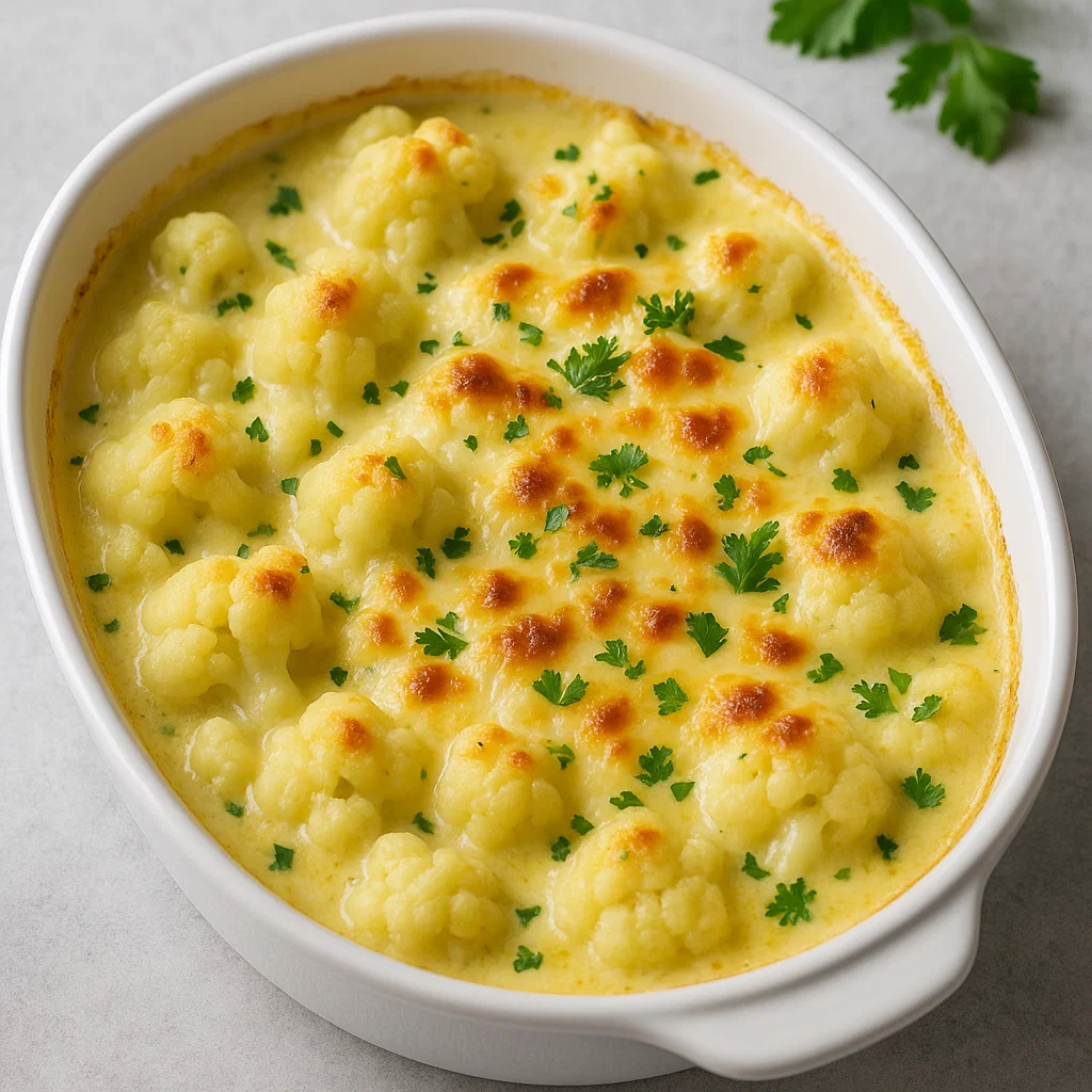 Cheesy Low-Carb Cauliflower Casserole