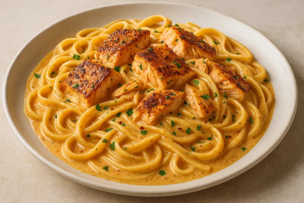 Creamy Cajun Salmon Pasta