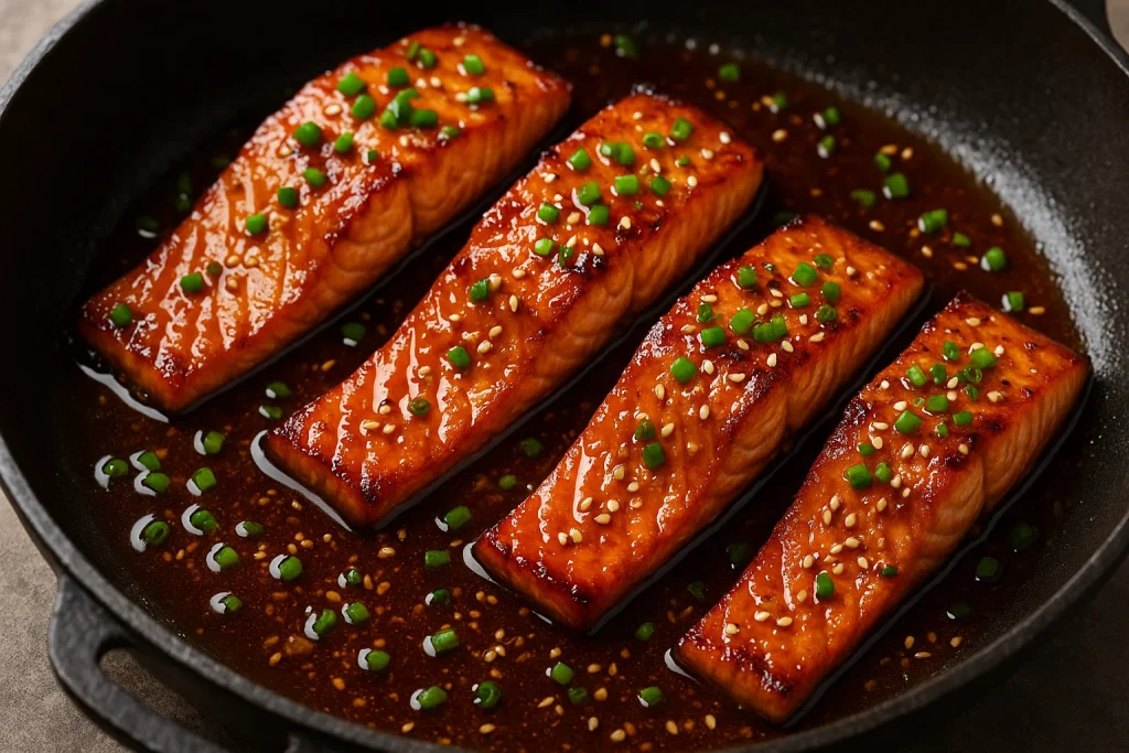Honey Garlic Glazed Salmon
