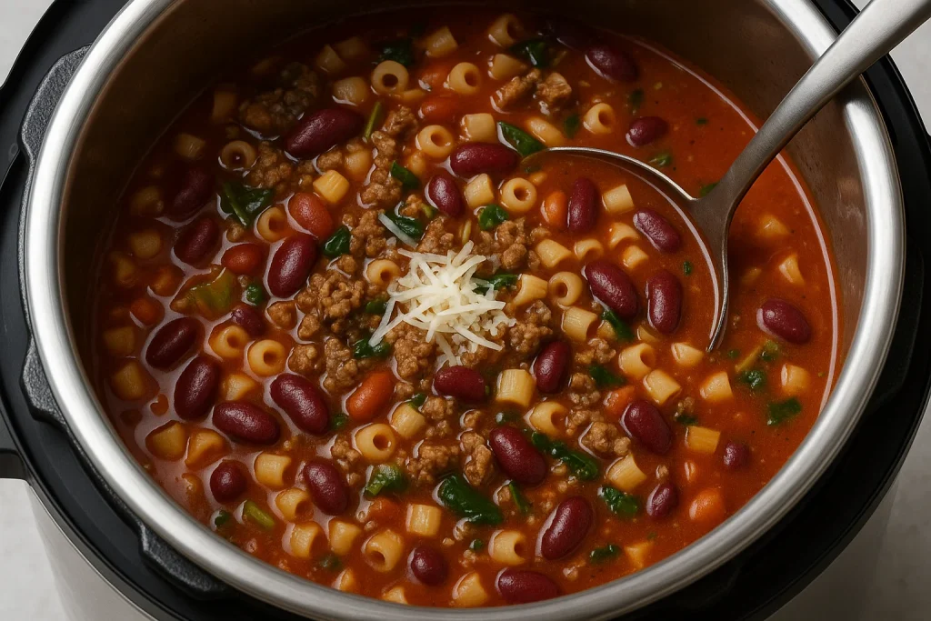 Instant Pot Pasta e Fagioli Soup (Better Than Olive Garden)