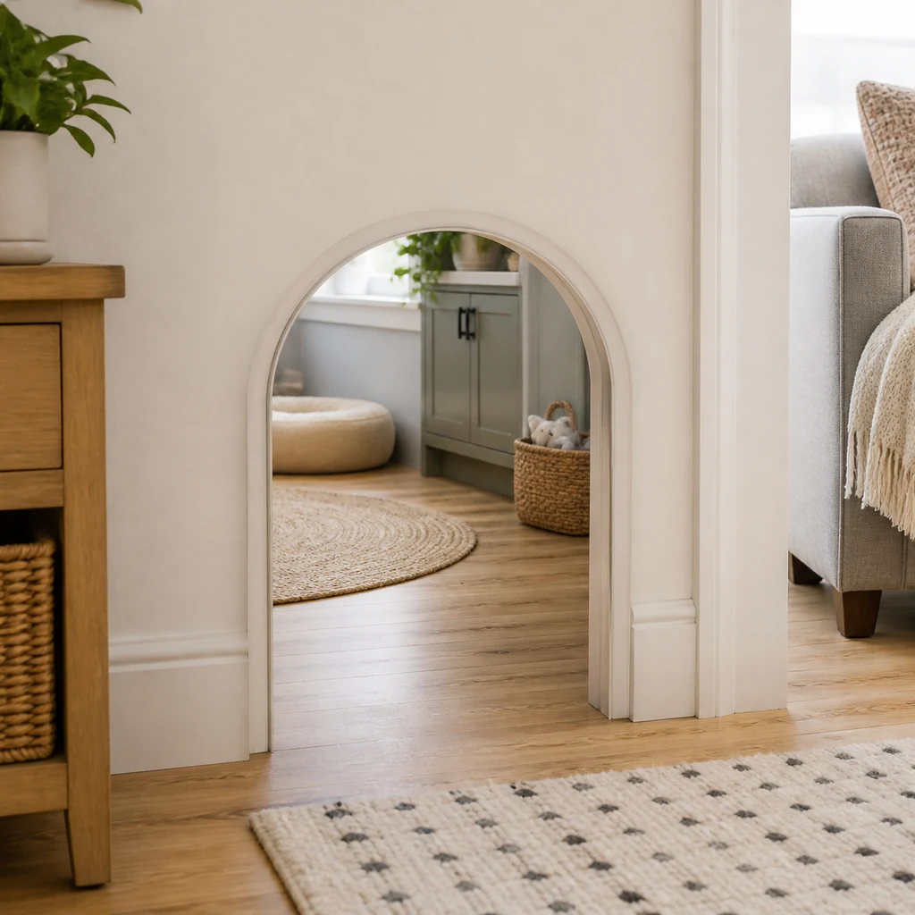 small interior pass through opening between rooms