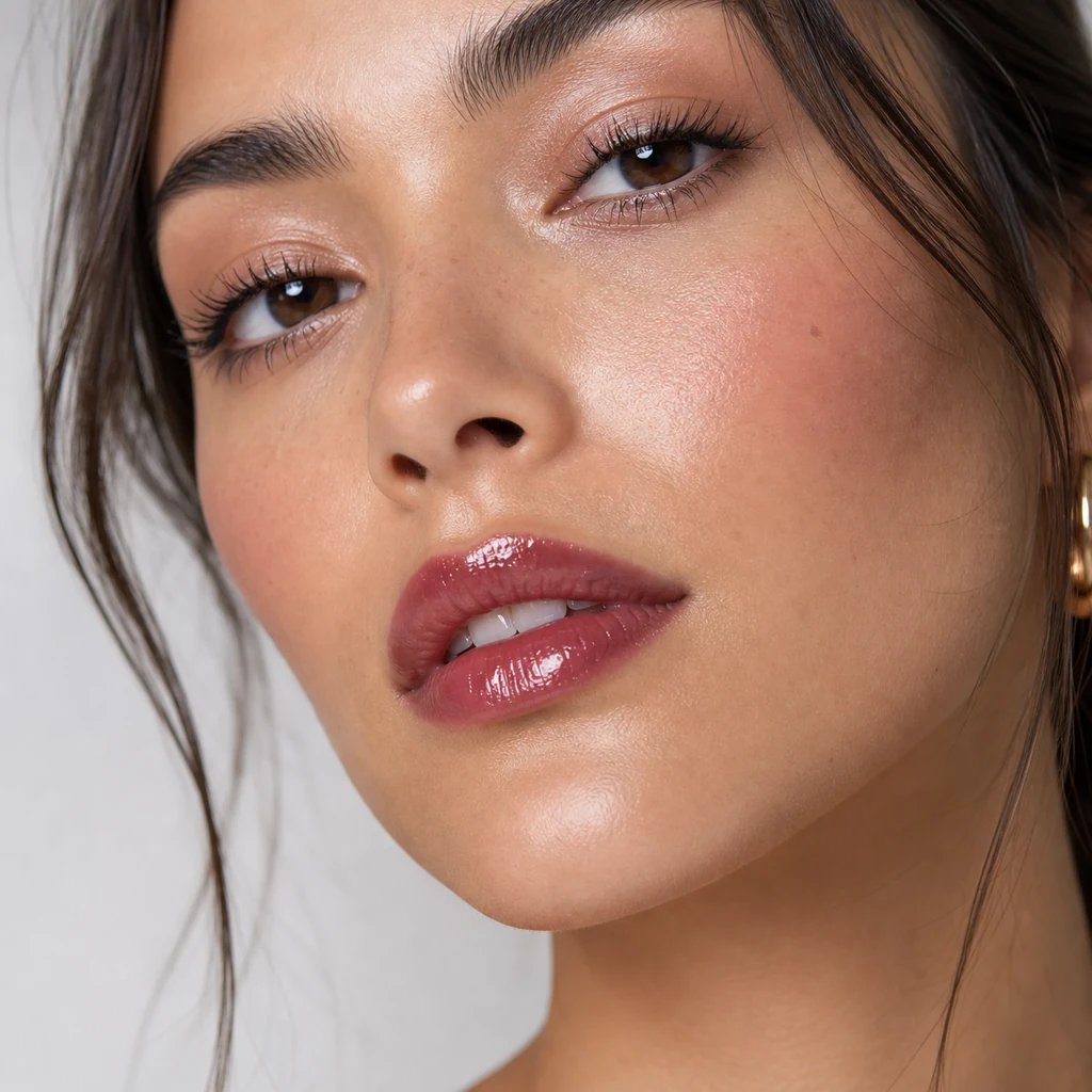 Sport-luxe sweatproof summer makeup with sleek fresh skin