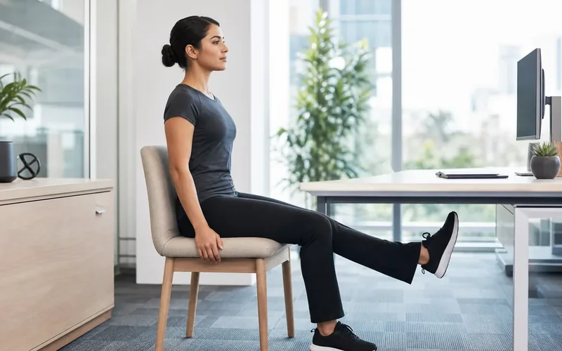 10-Minute Seated Leg Exercises for Office Workers