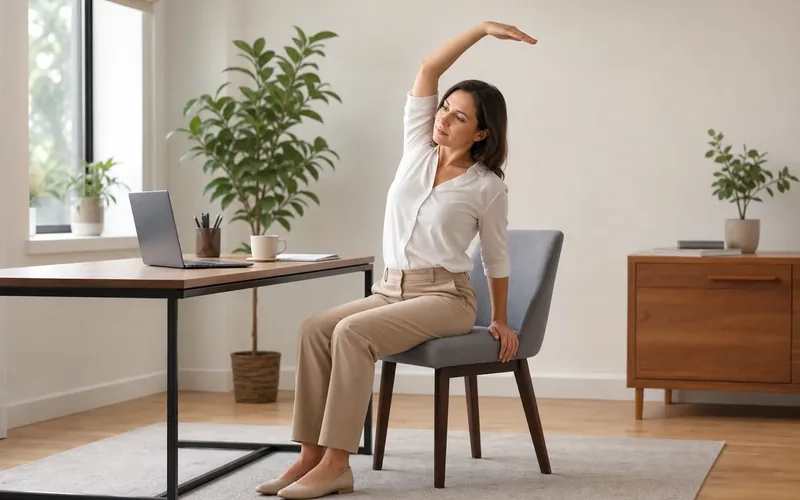 5-Minute Desk Yoga for Reducing Stress
