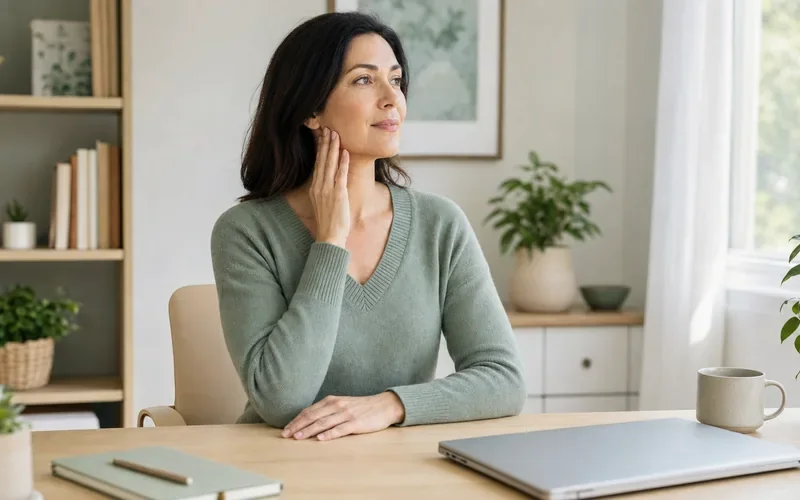 5-Minute TMJ Relief Stretches for Stressed Desk Workers