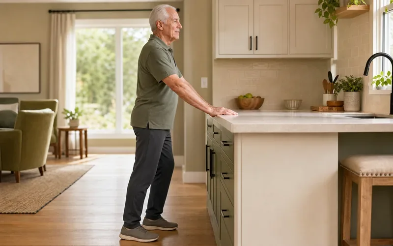 5-Minute Standing Heel-to-Toe Rocking for Seniors (Fall Prevention)
