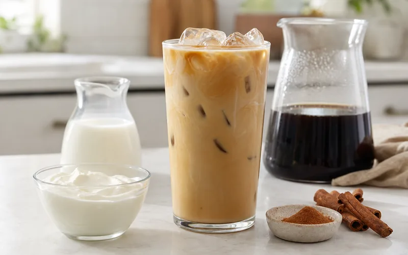 Greek yogurt iced coffee without protein powder