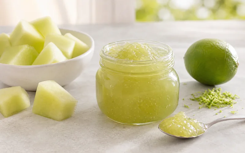 Sugar-free honeydew lime jam