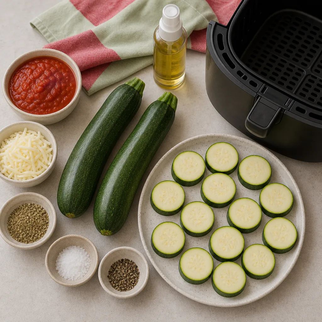 Zucchini, marinara, mozzarella, Parmesan and seasonings for pizza bites