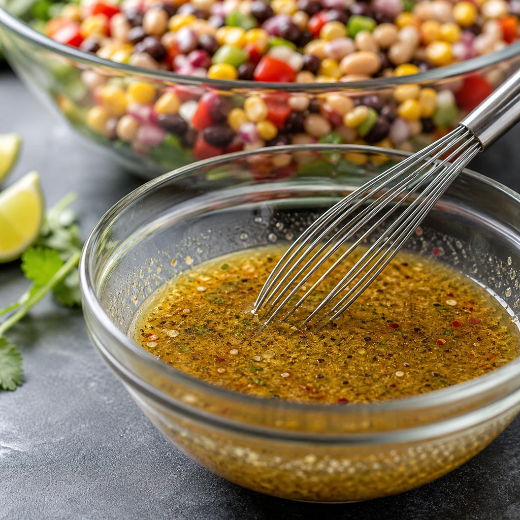 Zesty lime dressing for cowboy caviar