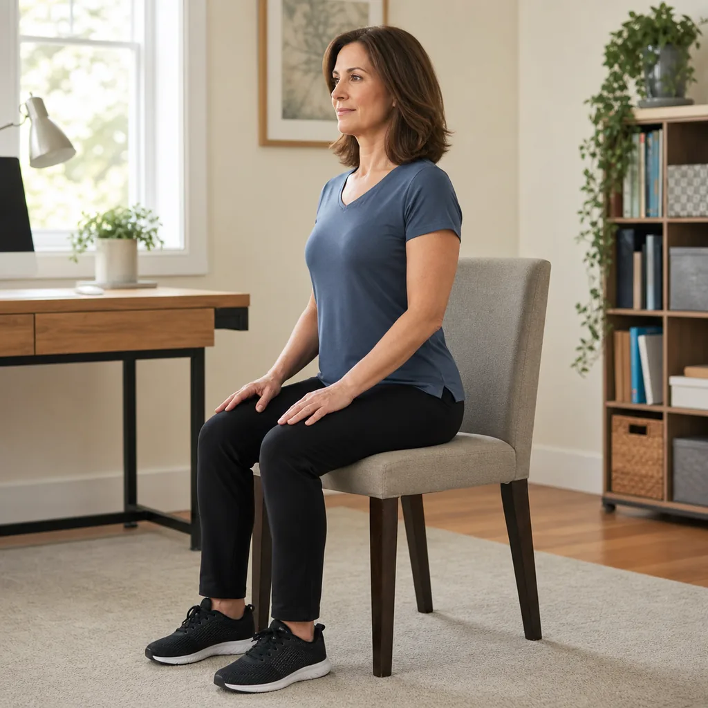Safe seated setup for an ulnar nerve glide