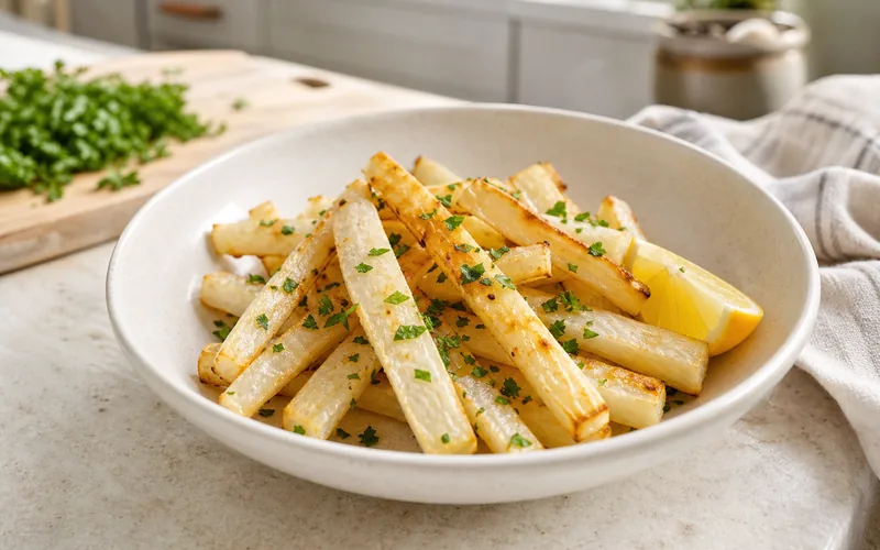 Air fryer daikon radish fries