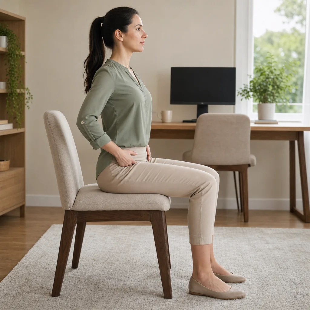 Small seated pelvic clock movement