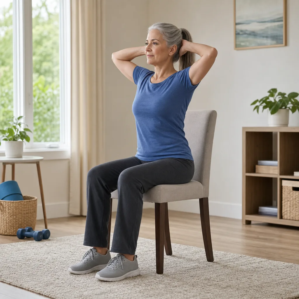 Gentle seated open-and-return position