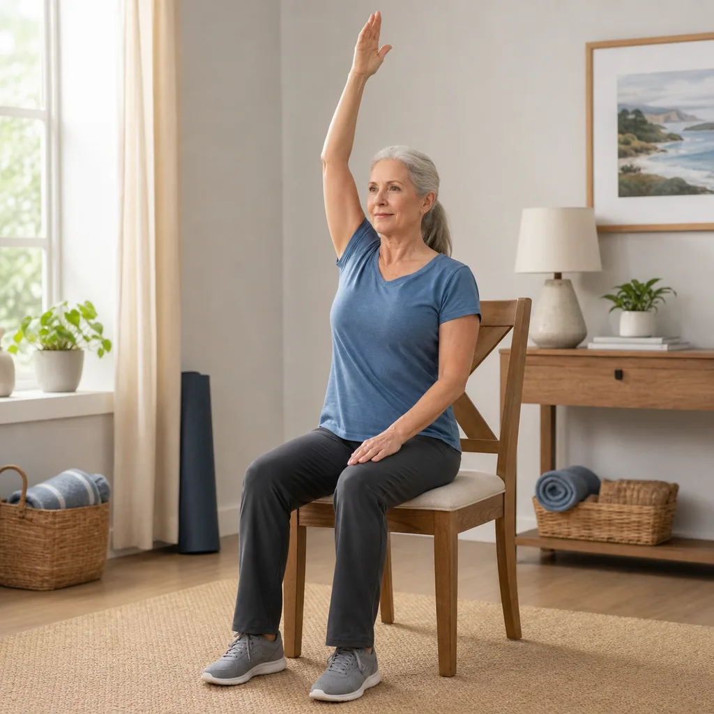 Comfortable single-arm overhead reach