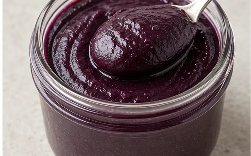 Small-batch sugar-free blueberry butter