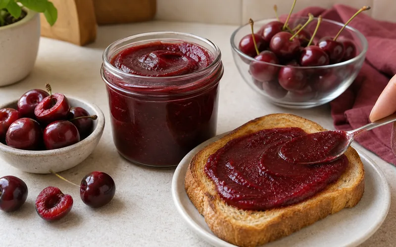 Slow-cooker no-added-sugar cherry butter