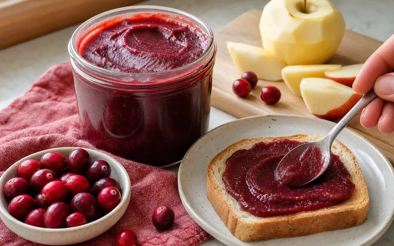 Slow-cooker sugar-free cranberry apple butter
