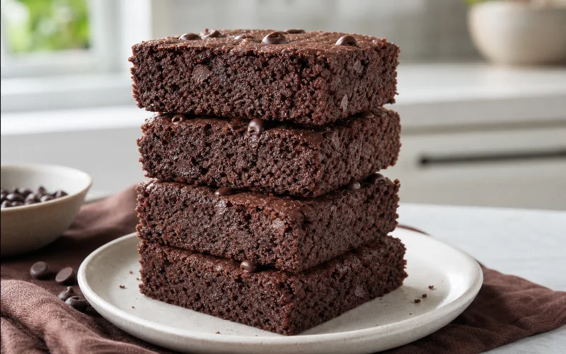 High-protein Greek yogurt zucchini brownies