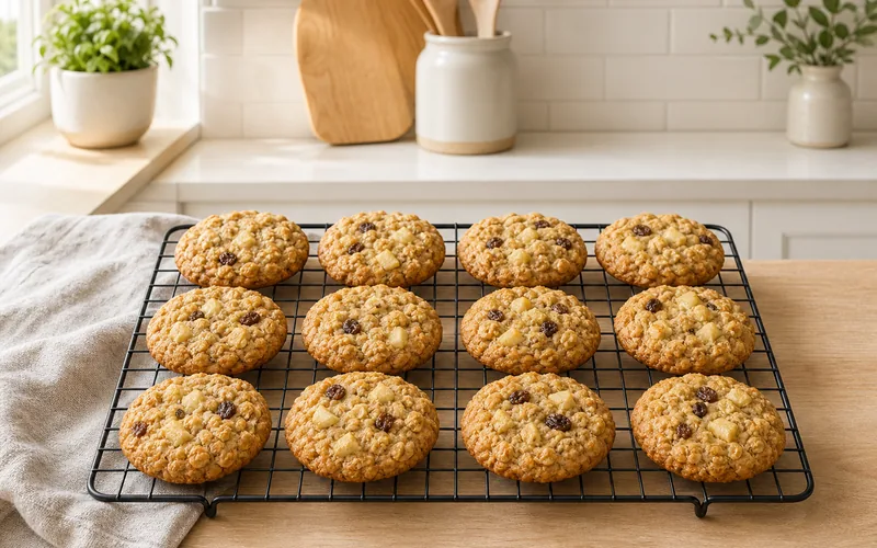 Soft apple oatmeal lunchbox cookies