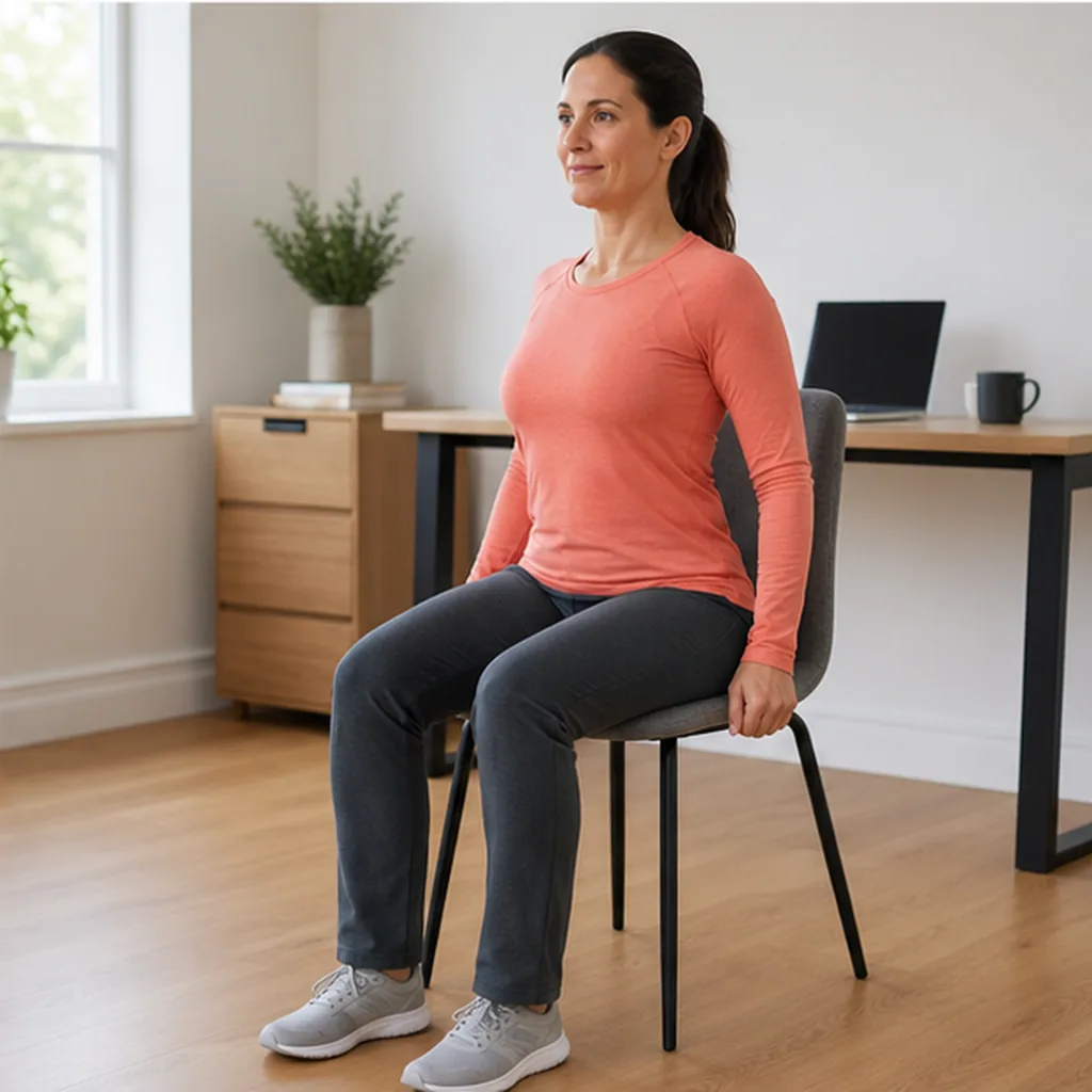 Backward phase of a small seated shoulder circle